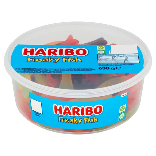 Haribo Freaky Fish Tub 638g - 1 x 638g Tub