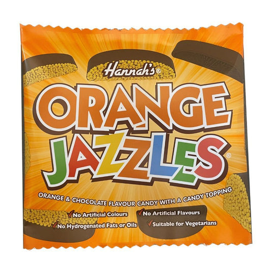 Hannah's Orange Jazzles Bag 140g - 12 x 140g Bags