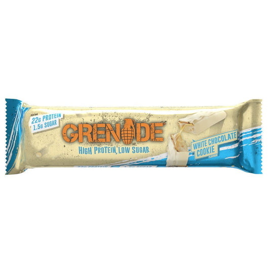 Grenade White Chocolate Cookie Flavour Protein Bar 60g - 12 x 60g Bars