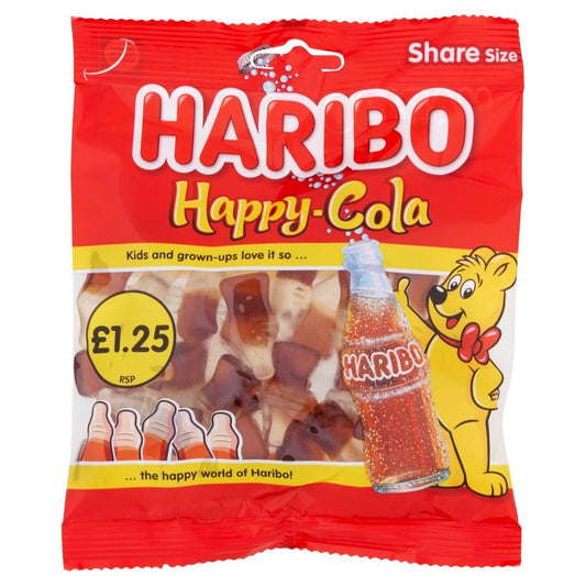 Haribo Happy-Cola 140g £1.25 PMP - 12 x 140g Bags