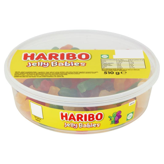 Haribo Jelly Babies Tub 510g - 1 x 510g Tub