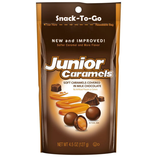 Junior Caramels Share Bag 127g - 12 x 127g Bags