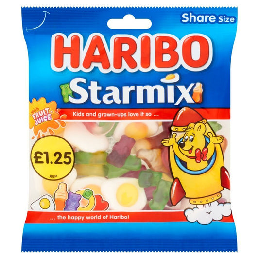 Haribo Starmix Share Bags 140g £1.25 PMP - 12 x 140g Bags