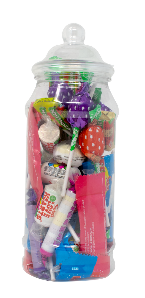 Accessories Victorian Plastic Sweet Jar 970ml (Empty) - 1 x 970ml Jar