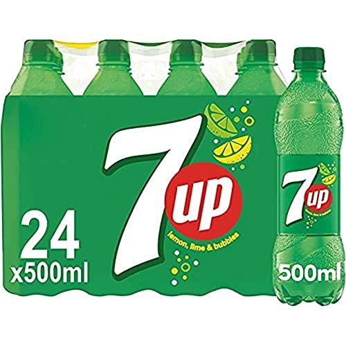 7UP - Lemon & Lime Flavoured Fizzy Drink - 24 x 500ml