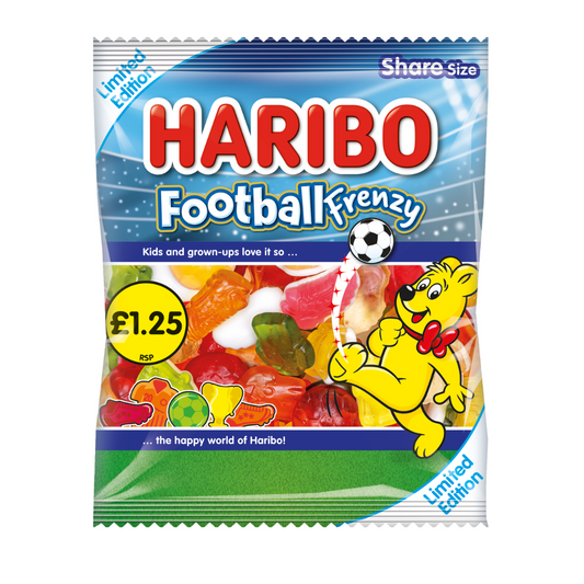 Haribo Football Frenzy Limited Edition Bag 140g - 12 x 140g Bags