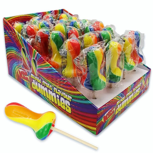 Kandy Kandy Mixed Fruit Dummy 60g - 24 x 60g Lollipops