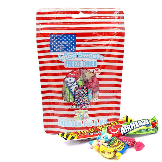 Igloo American Pic n Mix Freeze Dried Sweets Pouch 90g - 10 x 90g Pouches