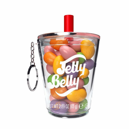 Jelly Belly Bubble Tea Mini Cup Keyring 65g - 12 x 65g Keyrings