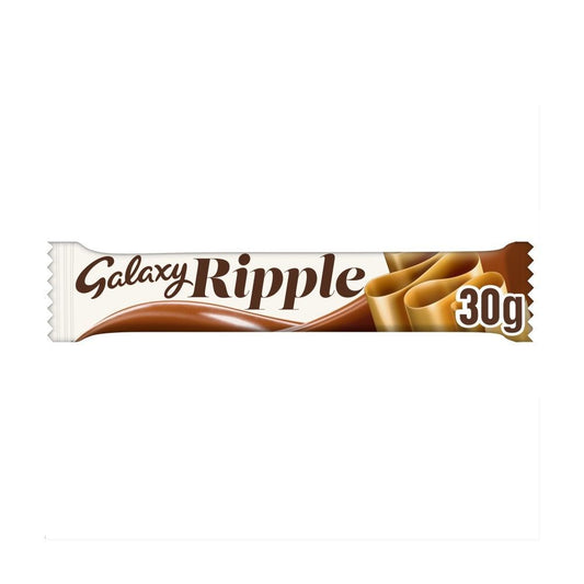 Galaxy Ripple Milk Chocolate Snack Bar 30g - 36 x 33g Bars