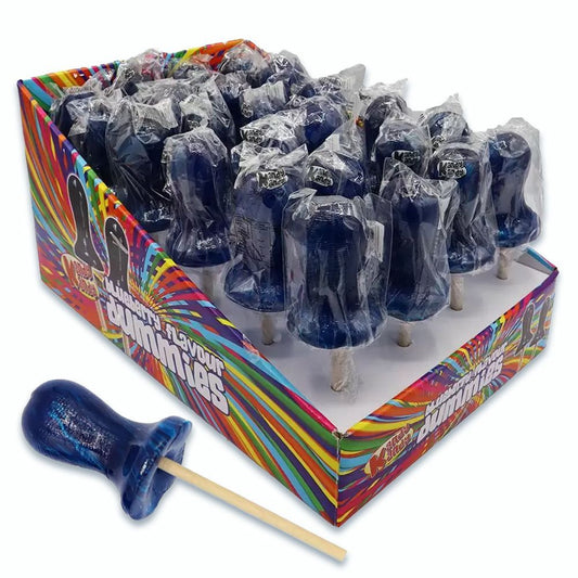 Kandy Kandy Blueberry Dummy On A Stick 60g - 24 x 60g Lollipops