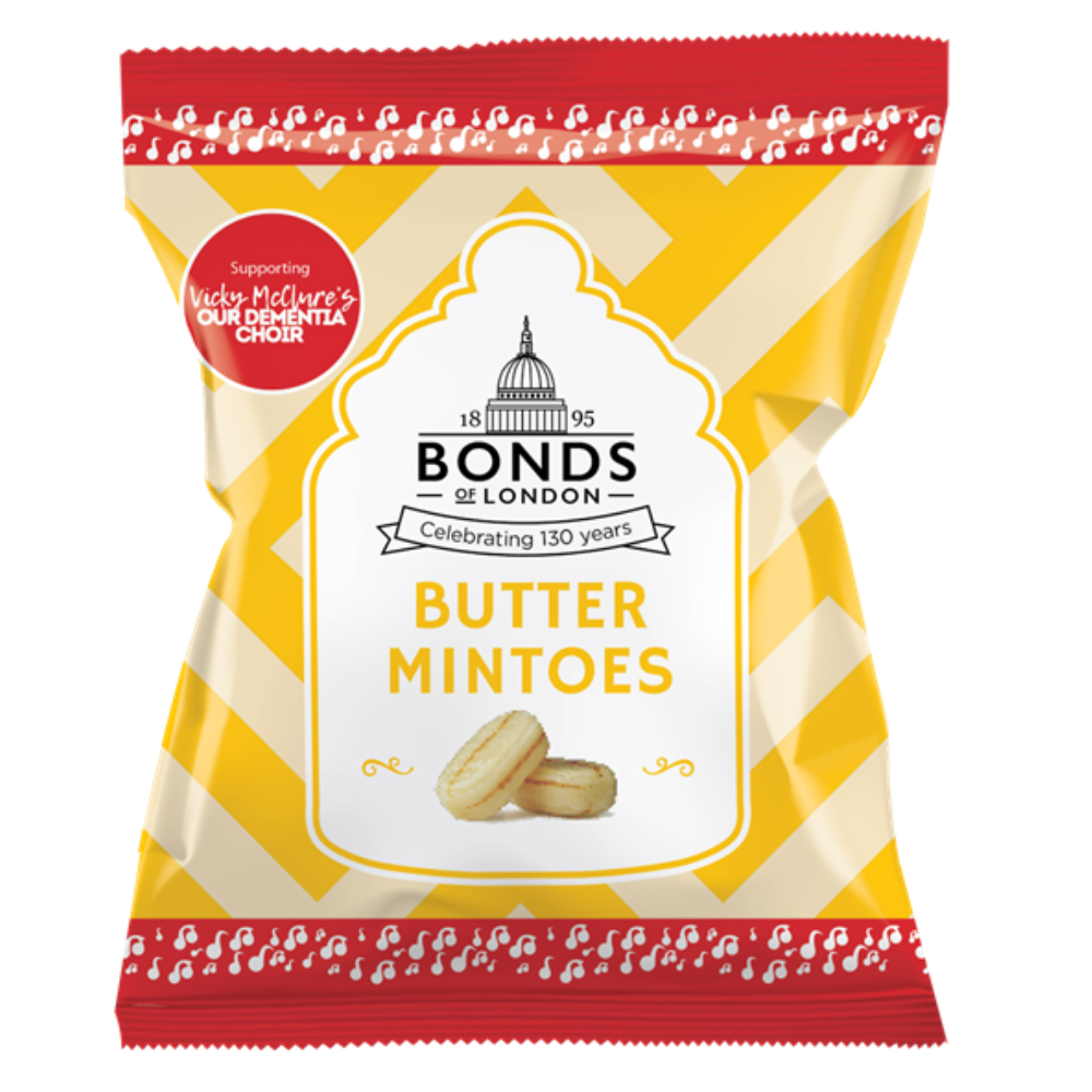 Bonds Butter Mintoes Bag 120g - 12 x 120g Bags