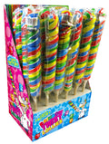 Crazy Candy Factory Rainbow Twist Lollipops 55g - 24 x 55g Lollipops
