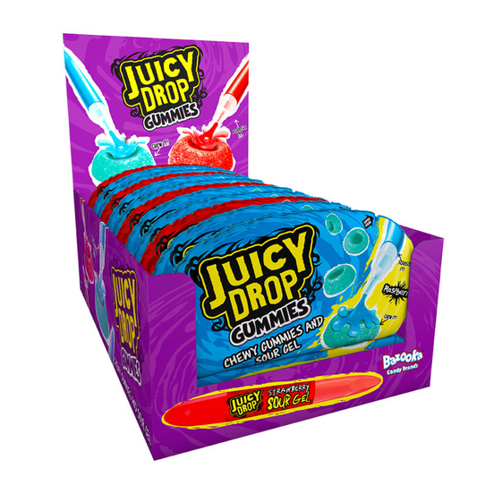 Juicy Drop Gummies & Sour Gel - 12 x 57g Packs