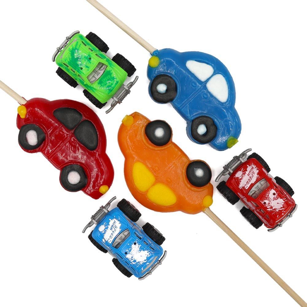 Kandy King Car Candy Lollipop & Toy 85g - 12 x 85g Lollipops
