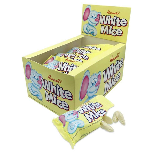 Hannah's White Mice 40g - 24 x 40g Packs
