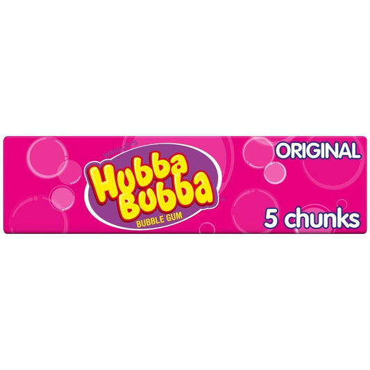 Hubba Bubba Original Flavour Bubble Gum 5 Chunky Chews - 20 x 35g Packs