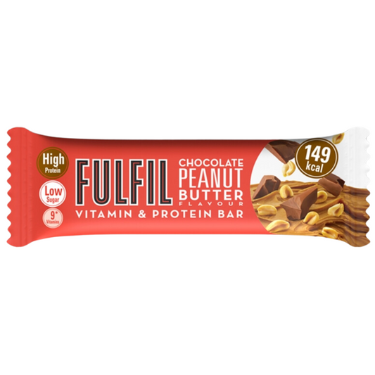 Fulfil Chocolate Peanut Butter Flavour Vitamin & Protein Bar 40g - 15 x 40g Bars