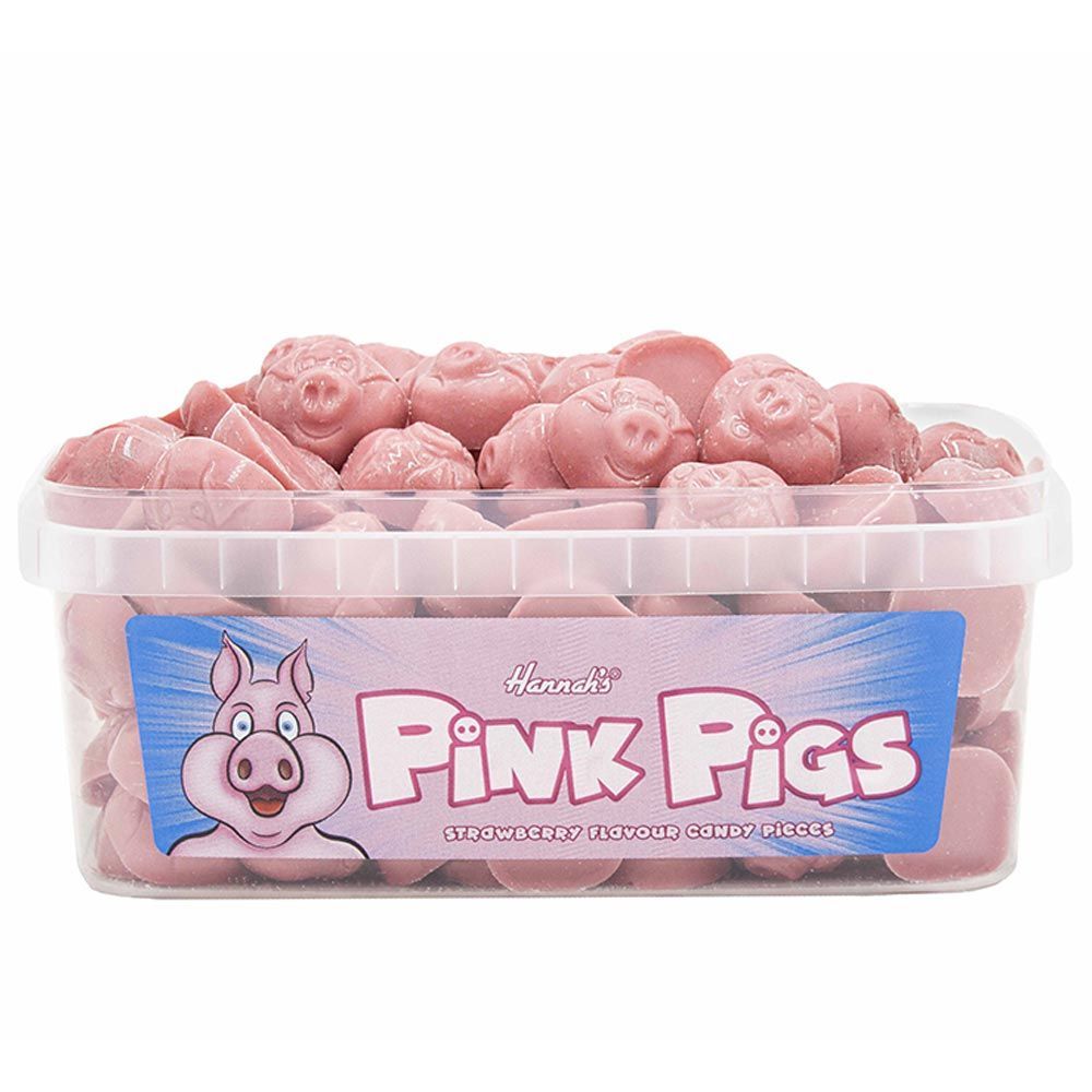 Hannah's Pink Pigs Tub 600g - 1 x 600g Tub