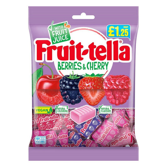 Fruitella Berries & Cherry Bag 135g £1.25 PMP - 12 x 135g Bags